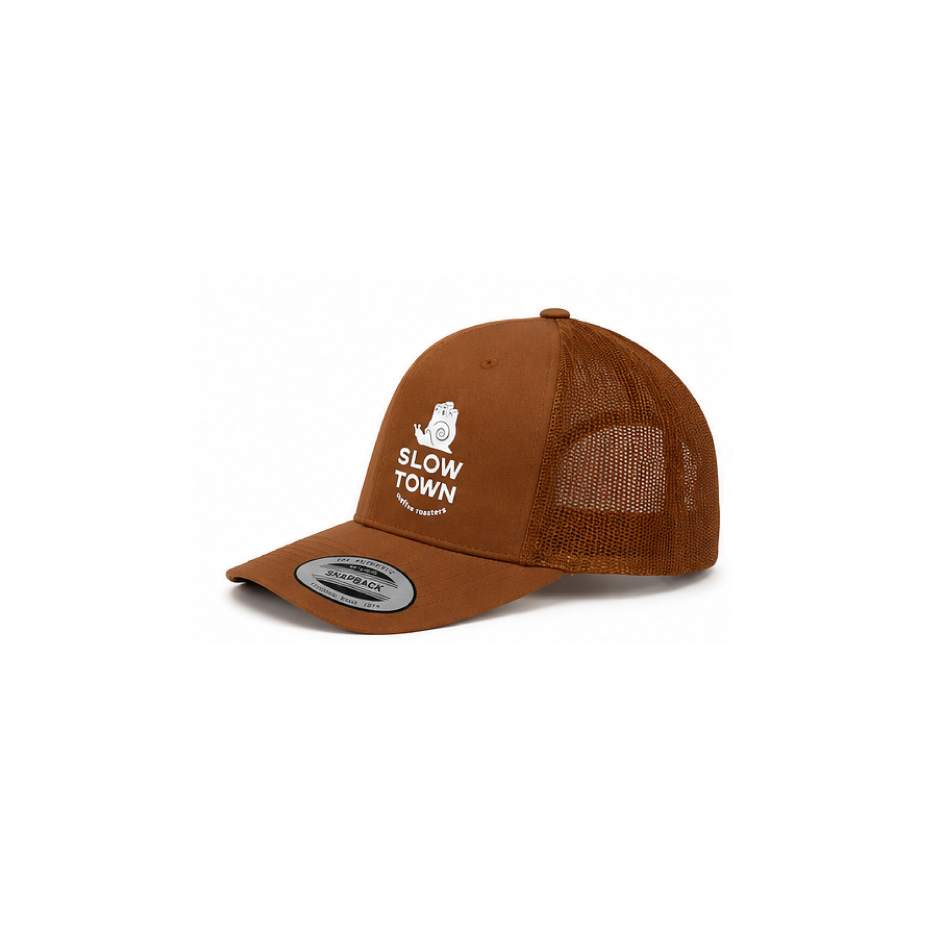 Retro Trucker cap Caramel Side