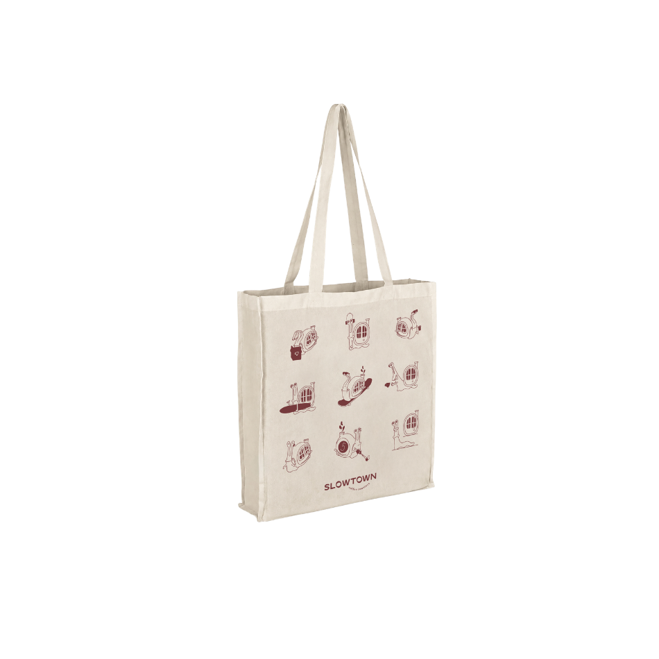 Slowtown Characters bag - large maroon