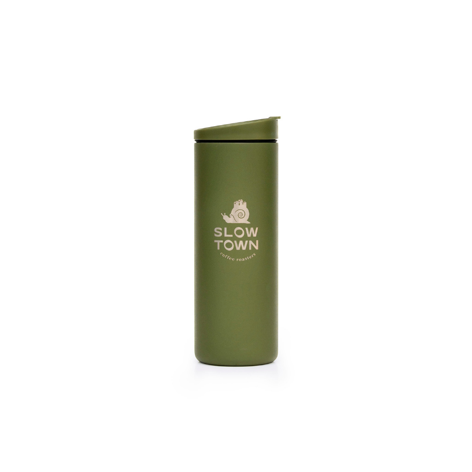 Travel Tumblers green big front
