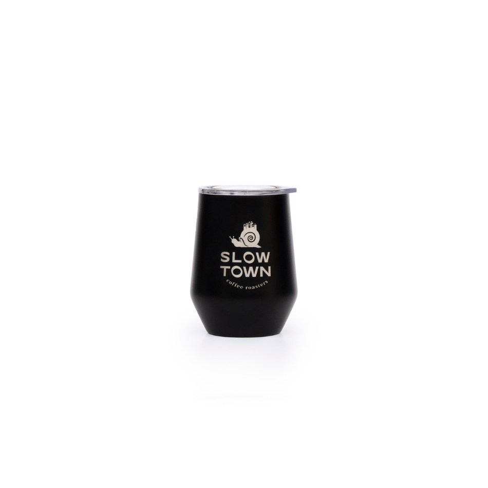 Wine tumbler black front