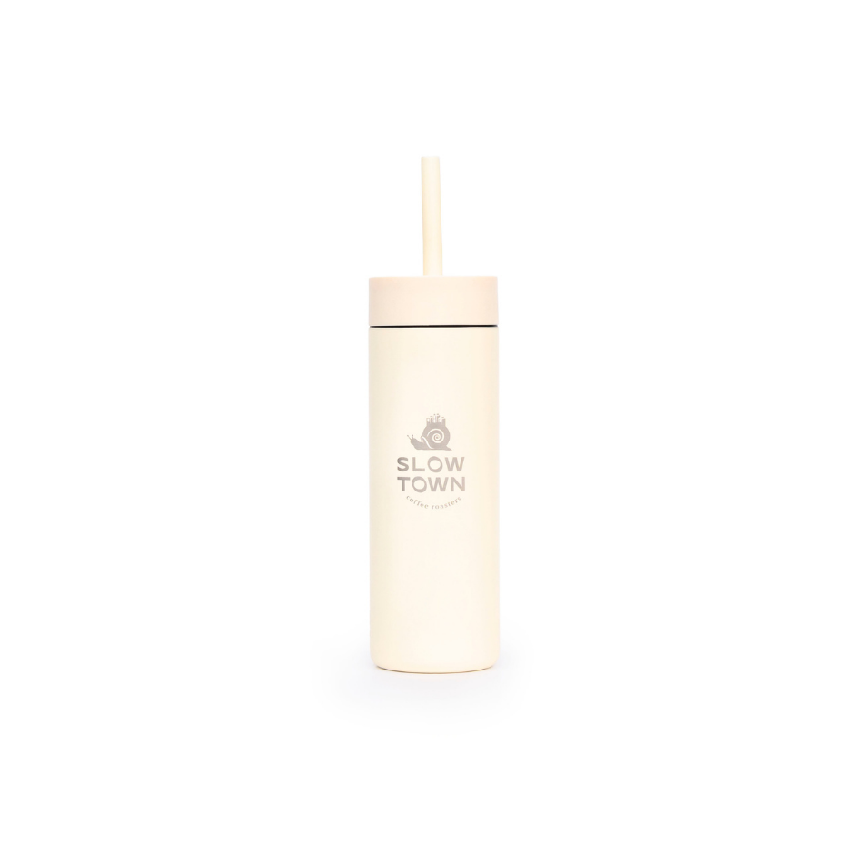 Sipper Straw Bottle pink front